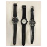 Three Swiss Army watches