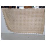 Vintage crochet throw