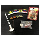 Lot of miniature Christmas trains