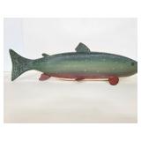 Mike Jones signed painted wood fish #2