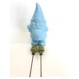 Trio of decorative ceramic gnomes