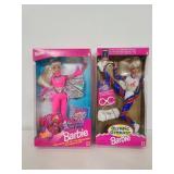 Flying Hero & Olympic Gymnast Barbies vintage