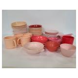 Vintage shades of pink melamine lot
