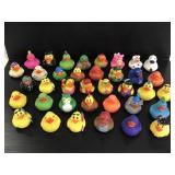 Lot of 36 assorted rubber ducks
