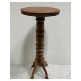 Vintage handcrafted wood plant stand
