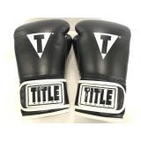 Title Hit It Hard genuine leather boxing gloves
