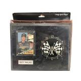 New Rusty Wallace sports collectible clock plaque
