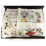 Vintage calendar kitchen towels #3