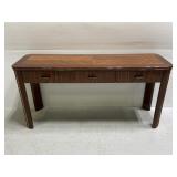 Modern vintage lacquered wood console table