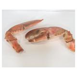 Pair of giant lobster claws
