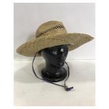 All Natural fibre straw hat w/ strap