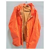 XL orange raincoat
