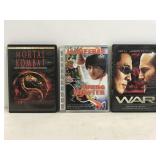 Lot of 3 action DVDs