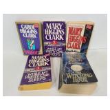 Carol & Mary Higgins Clark & Anne Rice books