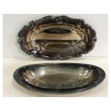 One Sheritan tray & 1 WM Rogers tray