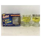 Cutter Citro Glow clear gel Citronella candle