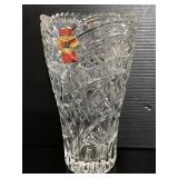 Anna Hutte lead Crystal cut glass vase