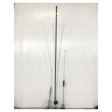 Three assorted antennas w/ cables