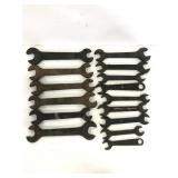 15 piece metal wrench set