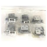 Six unopened bag of bracket assemblies w/ hardware