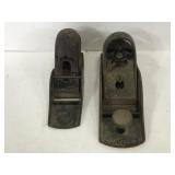 Two vintage wood planers