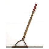 Vintage wooden handled weed wacker