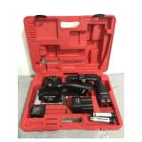 Craftsman case with electric circular saw + drill