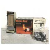 Black n Decker drill-powered belt sander