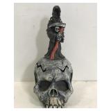 Resin skull trinket dish