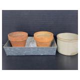 Ceramic, metal, & terracotta planters