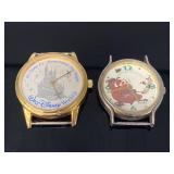Pair of Walt Disney watch faces