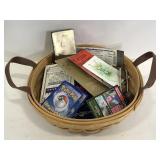 Basket of small assorted items