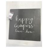 New Primitives by Kathy metal happy campers sign