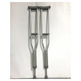 Pair of Drive metal adjustable crutches