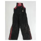 Carhartt black and red welding/work overalls