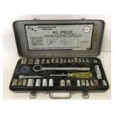 Performance 40 piece socket wrench set in case