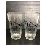 Two Ducks Unlimited North Oakland County glasses