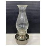 Vintage Kaadan metal oil lamp & glass shade