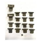 Lot of 16 cabinet door hinges