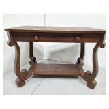Vintage Cadillac tiger oak library table Detroit