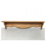 Vintage wooden wall shelf