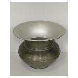 Vintage small tin spittoon