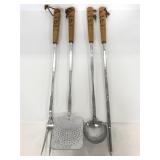 Four piece vintage Outdoor Chef bbq utensil set