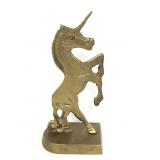 Brass unicorn figure