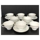 Classic Rose Collection teacups and saucers