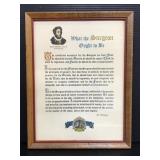 Framed "What the Surgeon Ought to Be" document