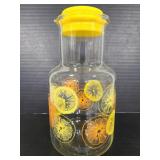 Vintage Pyrex juice pitcher w/ citrus design