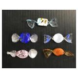 Lot of 5 assorted glass candies