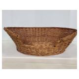 Wicker dog bed