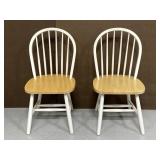 Pair of Winsome Windsor wood dining chairs